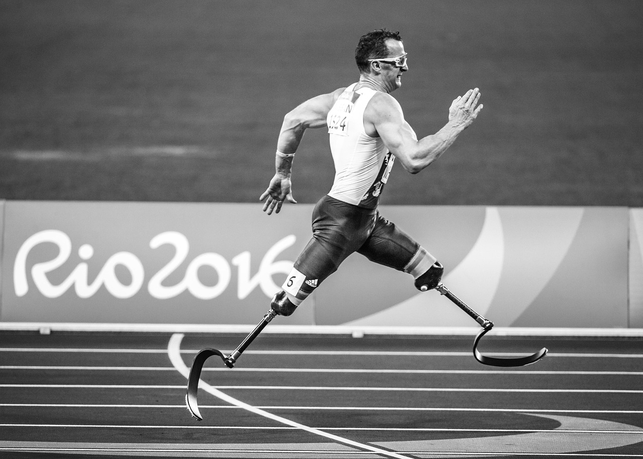 action, adult, paralympics, prosthetic, athlete, champion, competition, disability, disabled, fast, man, motion, person, race, recreation, run, skill, sport, stadium, track, track and field, monochrome, black and white, action, action, action, action, action, paralympics, athlete, champion, disability, disability, disability, disabled, race, race, run, run, run, run, sport, sport, sport