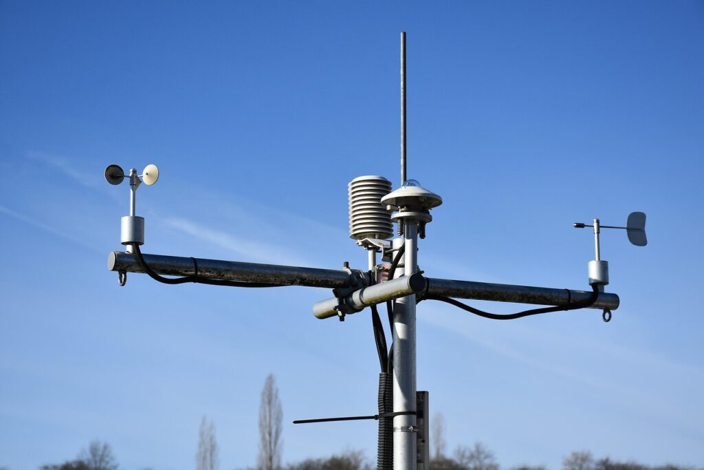 anemometer, weather station, professional, weather service, observation, weather observation, forecast, weather map, light, sun, nature, heaven