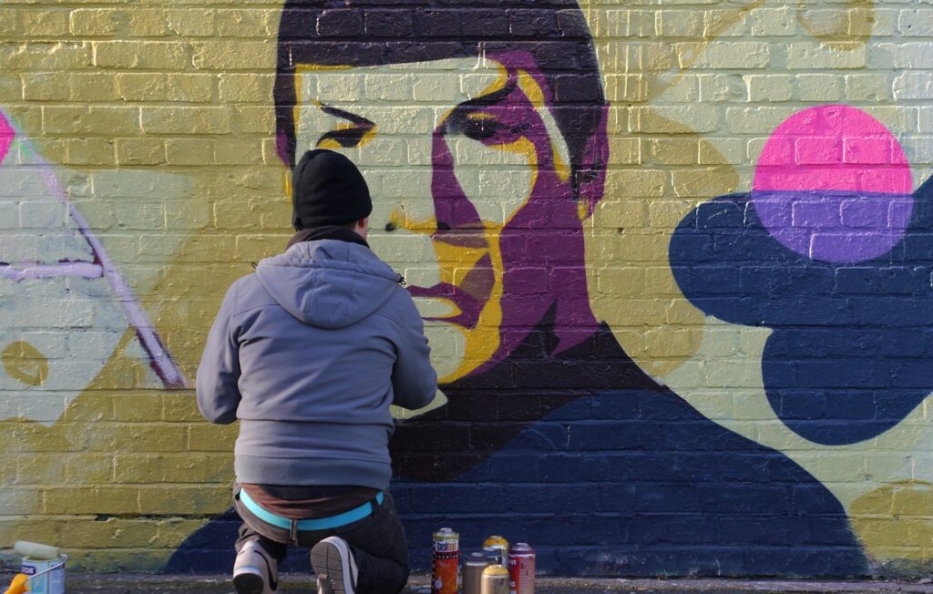 graffiti, spock, leonard nimoy, startrek, enterprise, sprayer, spock, spock, startrek, startrek, startrek, startrek, startrek, enterprise