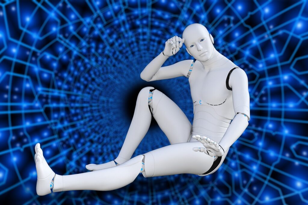 futuristic, robot, cyborg, intelligence, artificial, technology, blue technology, blue robot, robot, robot, robot, robot, robot